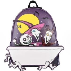 NWT Loungefly NBC Lock Shock and Barrel Backpack